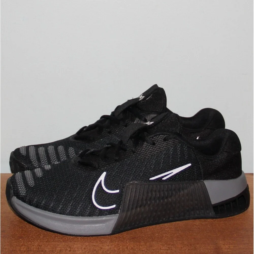 Nike Metcon 9 CrossFit Training Shoes Womens 8.5 11 Black Grey White